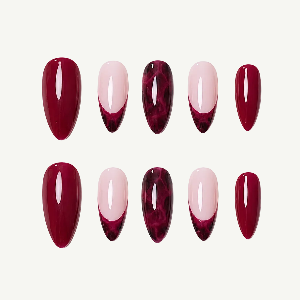 Wine Marble Ombre