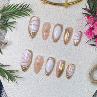 Gold Marble Swirl