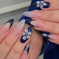 Navy Wave Floral