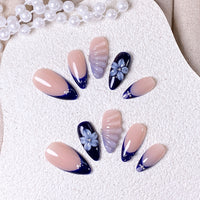 Navy Wave Floral