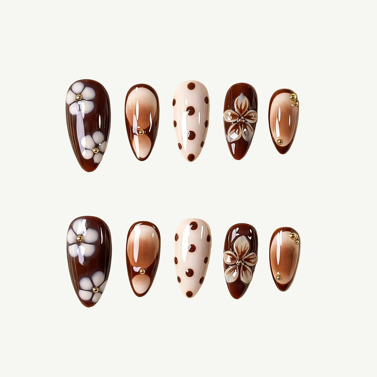Cocoa Smudge Flower