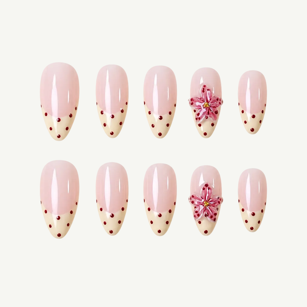Cream Dot Blossom