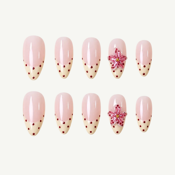 Cream Dot Blossom