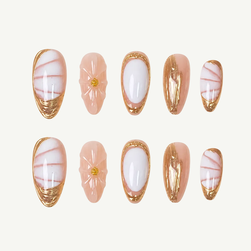 Gold Marble Swirl