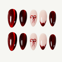 Red Bow Cat Eye