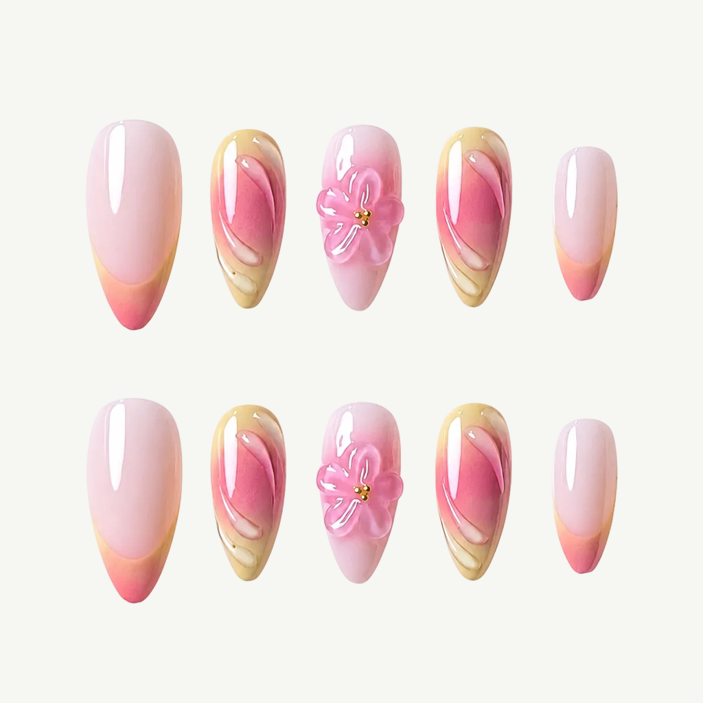 Yellow Pink Swirl