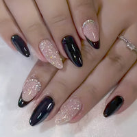 Black Glitter Tip