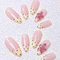 Cream Dot Blossom