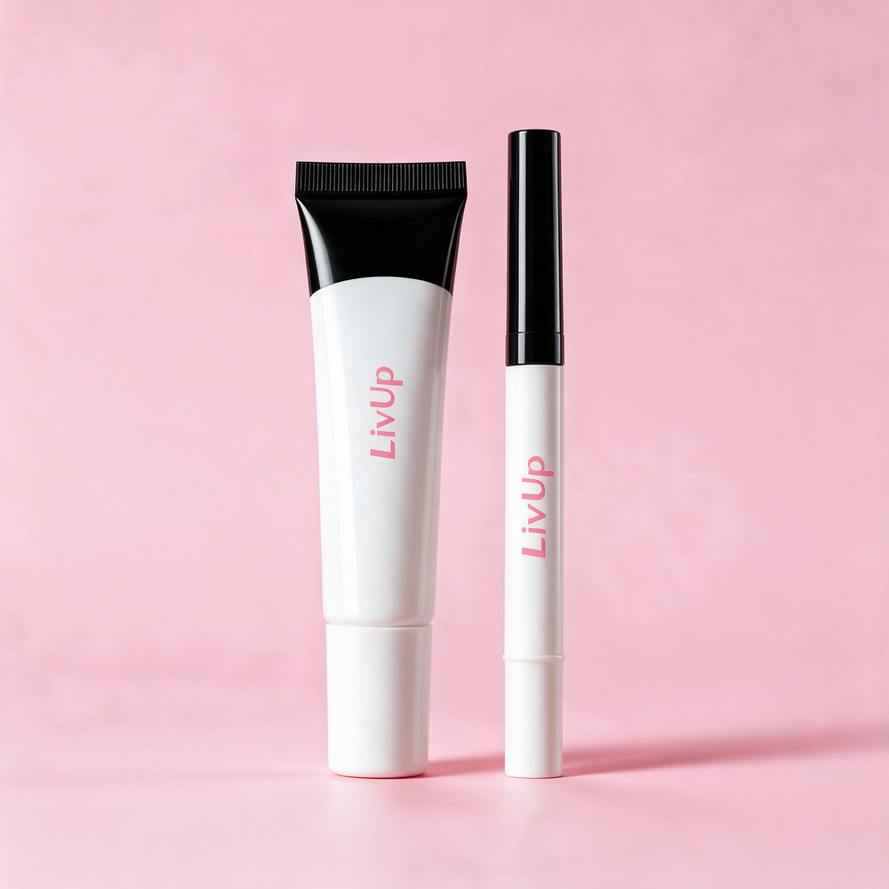 LivUP Semi-Solid Nail Glue & Gel Remover Duo (No-Lamp, Beginner-Friendly)