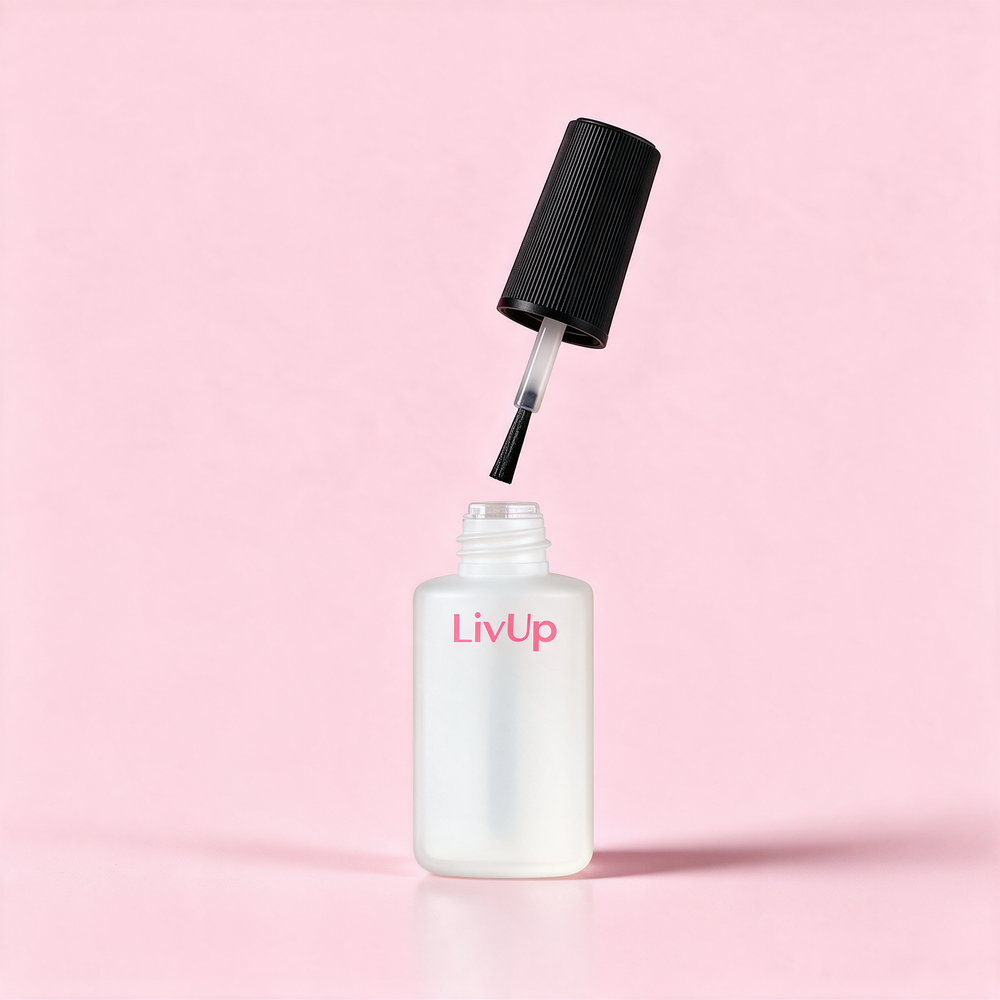 LivUP Brush-On Nail Glue – 8ml Compact (Mess-Free, Long-Lasting)